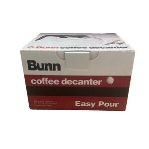 BUNN Coffee Pot Easy Pour Decanter In Original Box Black Handle 1.5qt Open Box